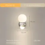 Pumpkinglow wandleuchte rundes design warmes licht modern 220v xlumina
