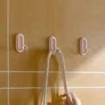 Punch free metal adhesive hanging storage hook