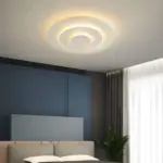 Quinn modern nordisch rund led deckenleuchte weiss wohn schlafzimmer acryl metall xlumina3