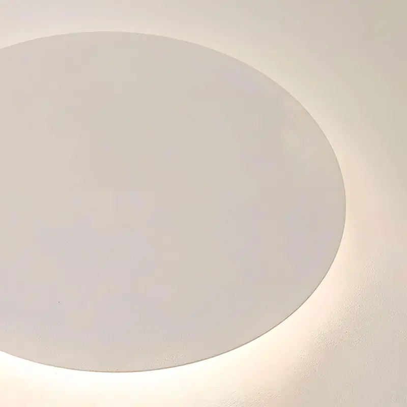 Quinn modern nordisch rund led deckenleuchte weiss wohn schlafzimmer acryl metall xlumina8
