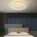 Quinn modern nordisch rund led deckenleuchte weiss wohn schlafzimmer acryl metall xlumina9
