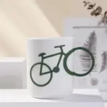 Quirky bicycle handle plastic mug