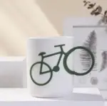 Quirky bicycle handle plastic mug