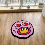 Quirky cherry bomb pink tufted rug