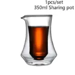 Quirky double layered heat resistant glass cup