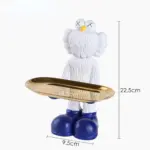Quirky figurine statue with storage tray