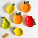 Quirky fruit shape ceramic sauce dish