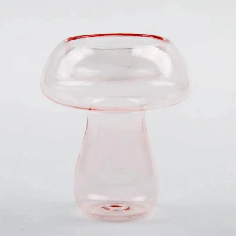 Quirky Glass Mushroom Shape Candle Holder 373666