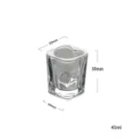 Quirky love heart shaped shot glasses