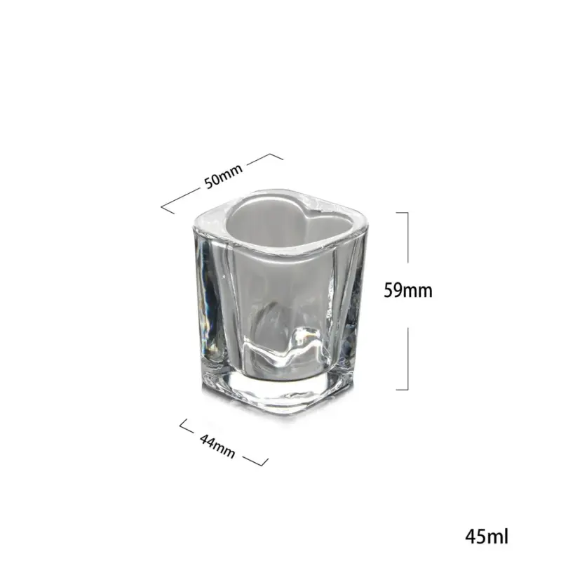 Quirky love heart shaped shot glasses