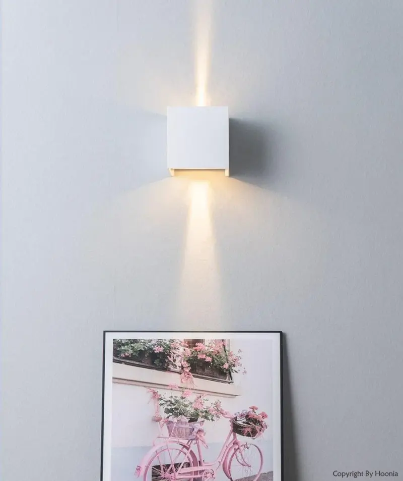 Radar sensor porch light adjustable angle outdoor indoor led wall lights garden corridor lamp cube wall sconce
