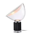 Radar style glass table lamp