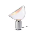 Radar style glass table lamp