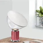 Radar style glass table lamp