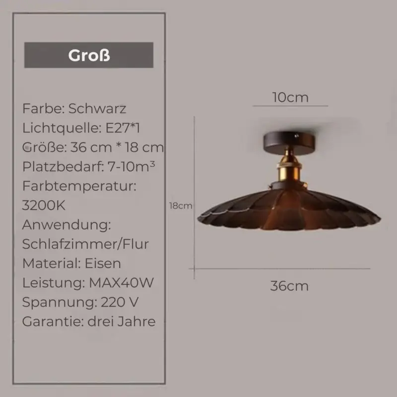 Radiant era vintage kronleuchter led deckenlampe metall industrial xlumina