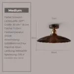 Radiant era vintage kronleuchter led deckenlampe metall industrial xlumina