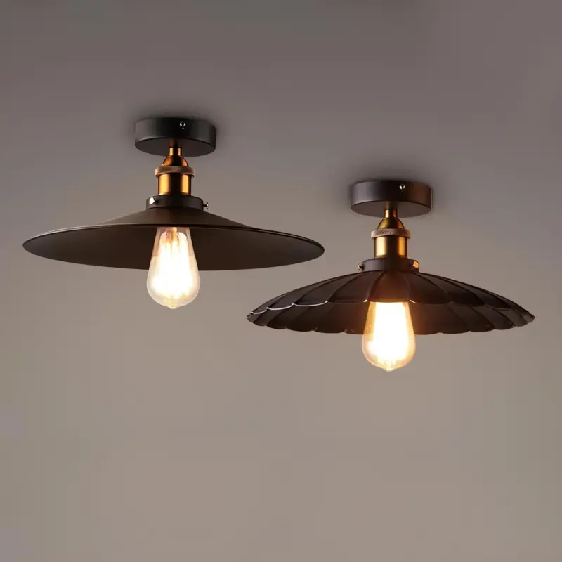 Radiant era vintage kronleuchter led deckenlampe metall industrial xlumina