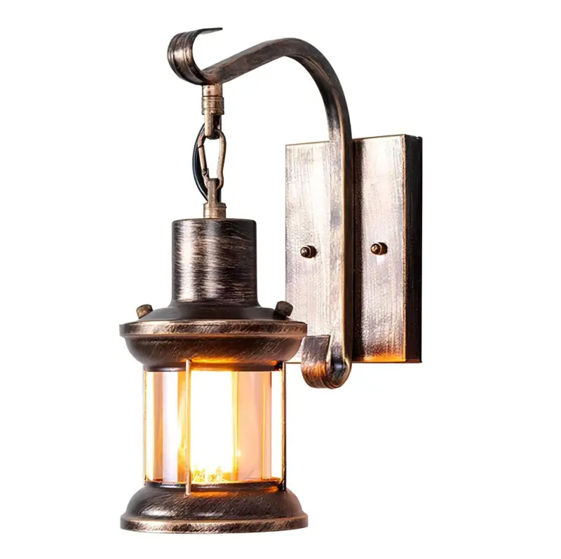 Radiantforge industrie wandleuchte mattschwarz gold e27 wandlampe industrie xlumina