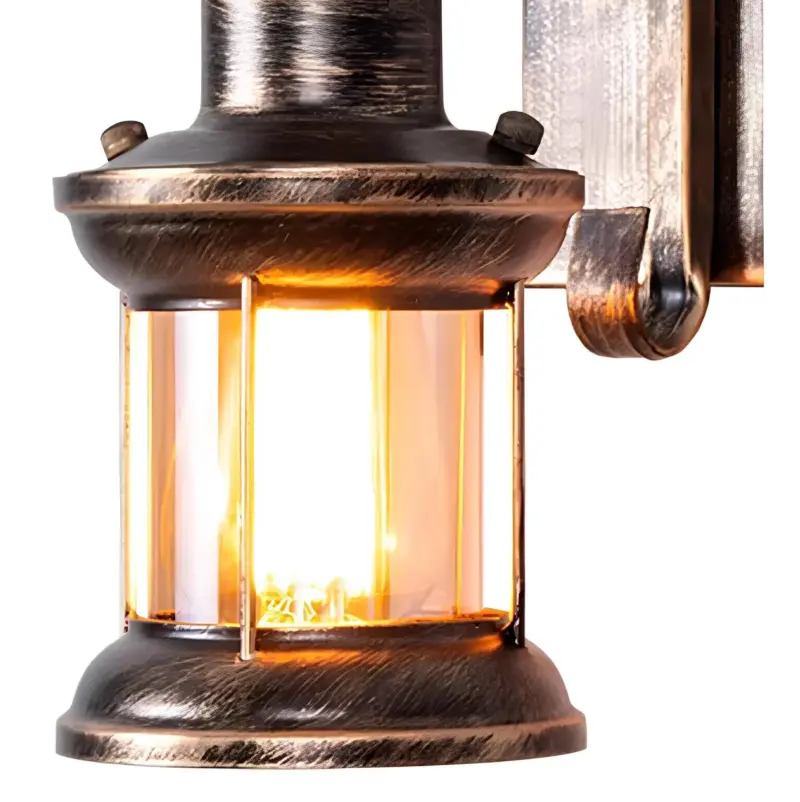 Radiantforge industrie wandleuchte mattschwarz gold e27 wandlampe industrie xlumina