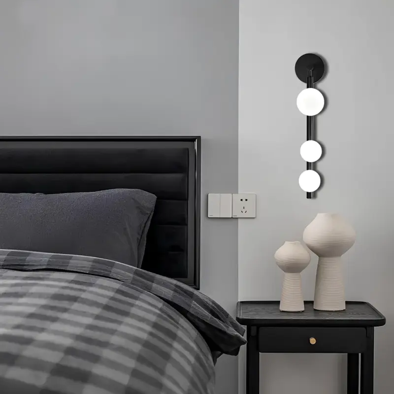 Radiantnordic skandinavische wandleuchte led modern schwarz weiss wandbeleuchtung xlumina