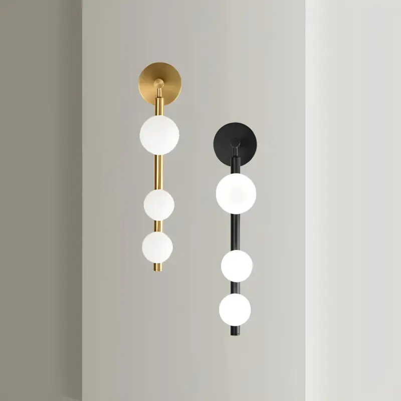 Radiantnordic skandinavische wandleuchte led modern schwarz weiss wandbeleuchtung xlumina