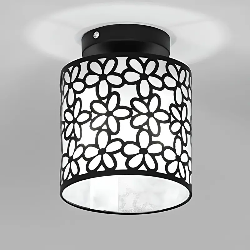 Radiantpetals led deckenleuchte gold weiss schwarz modern blumen design wohnzimmer xlumina