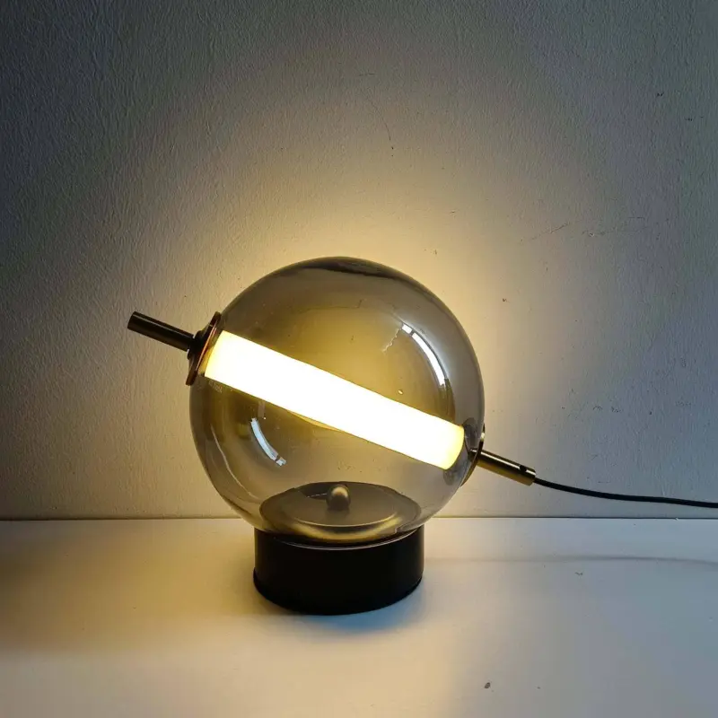 Radiantrevival retro glas tischlampe xlumina
