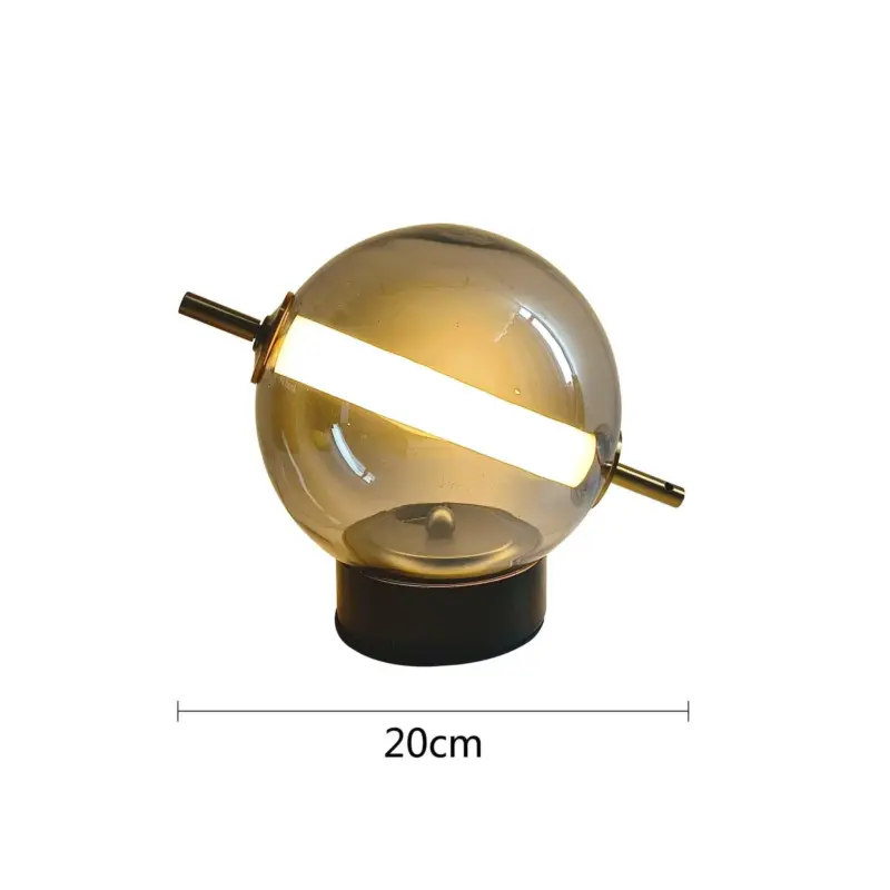 Radiantrevival retro glas tischlampe xlumina