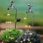 Radianttap solarstrom bewasserung wasserhahn lichter led gartenbeleuchtung automatisch schwarz xlumina4