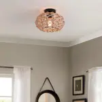 Radiantweave rattan deckenlampe natur modern boho elegant flecht design xlumina