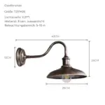 Rainretro retro aussenwandleuchte wasserdicht led metall xlumina