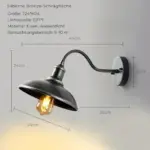 Rainretro retro aussenwandleuchte wasserdicht led metall xlumina