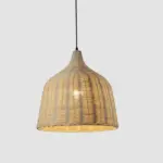 Rattan bambus Deckenlampen kueche modern esszimmer beleuchtung xluminia