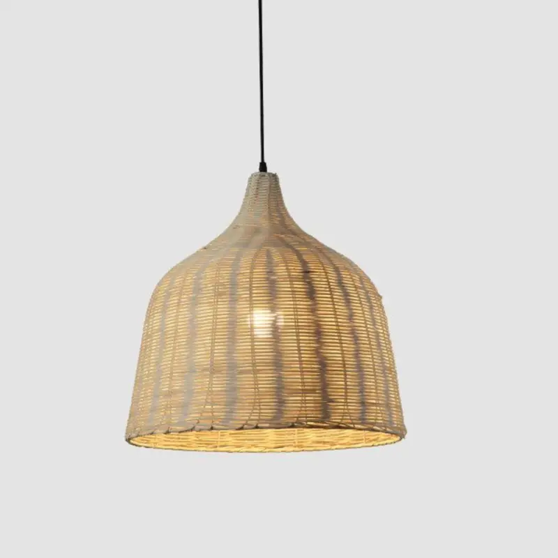 Rattan bambus Deckenlampen kueche modern esszimmer beleuchtung xluminia