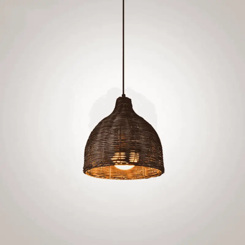 Rattan bambus Deckenlampen kueche modern esszimmer beleuchtung xluminia