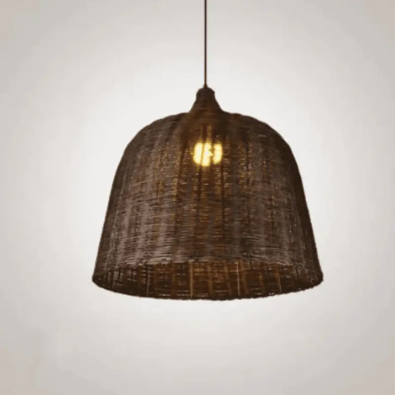Rattan bambus Deckenlampen kueche modern esszimmer beleuchtung xluminia