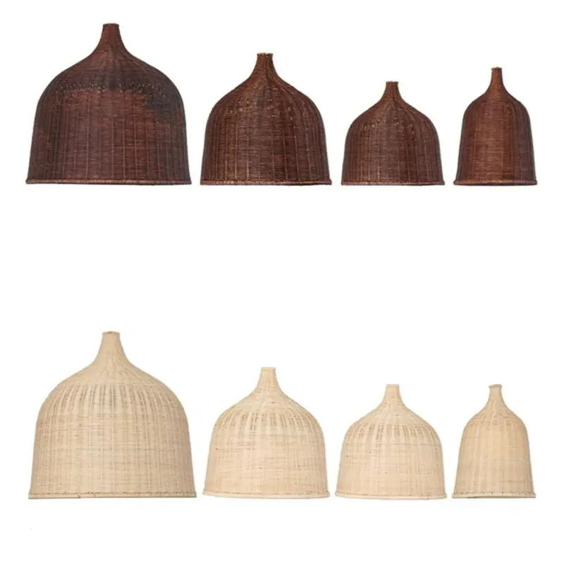 Rattan bambus Deckenlampen kueche modern esszimmer beleuchtung xluminia
