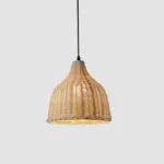 Rattan bambus Deckenlampen kueche modern esszimmer beleuchtung xluminia
