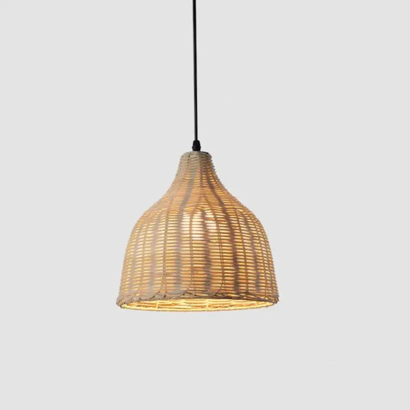 Rattan bambus Deckenlampen kueche modern esszimmer beleuchtung xluminia