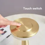 Rechargeable led metallic table lamp