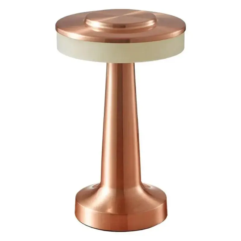 Rechargeable led metallic table lamp