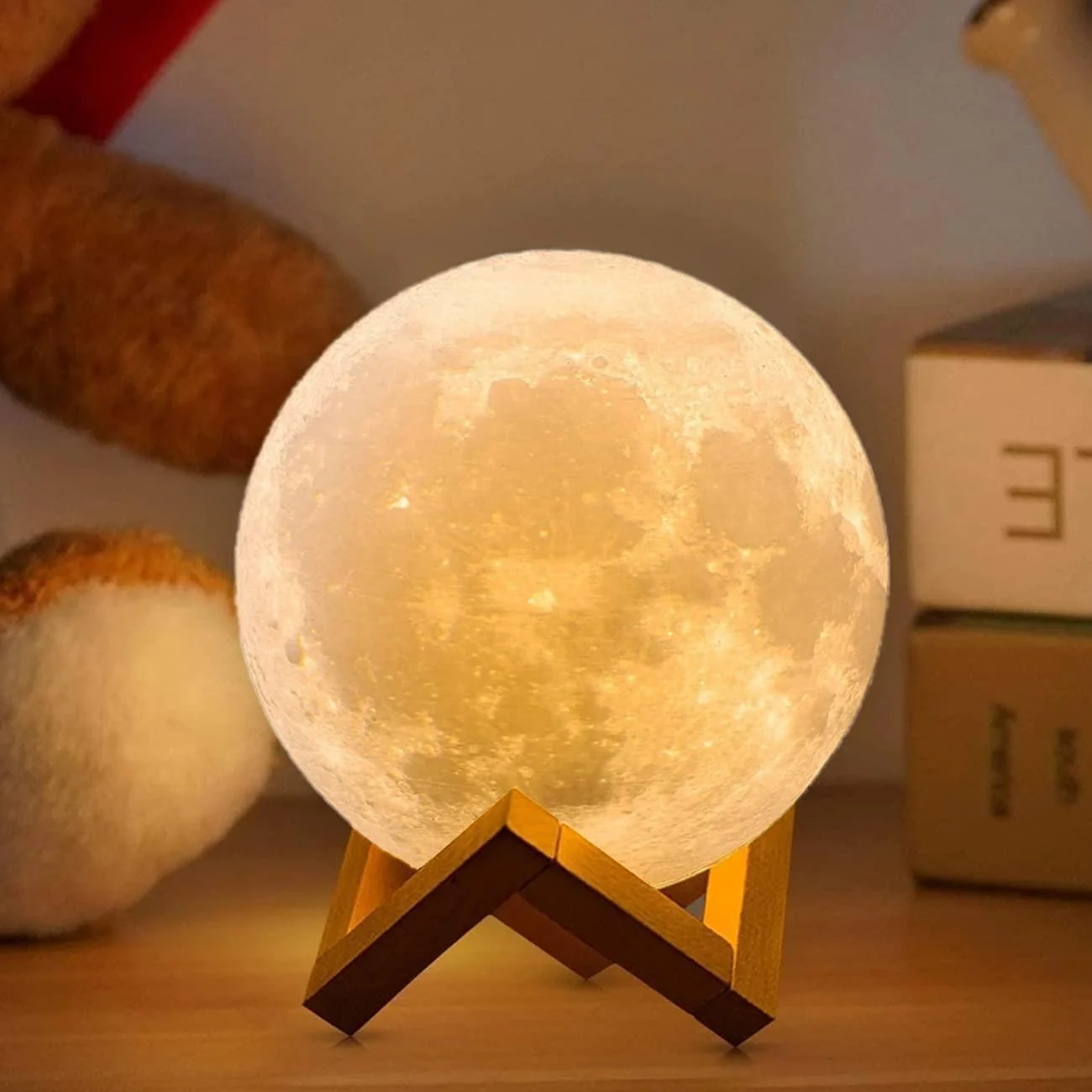 Rechargeable Led Two Colour Moon Lamp 135111