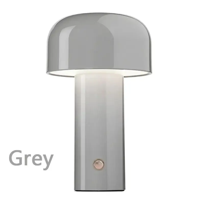 Rechargeable minimal mushroom desk lamp