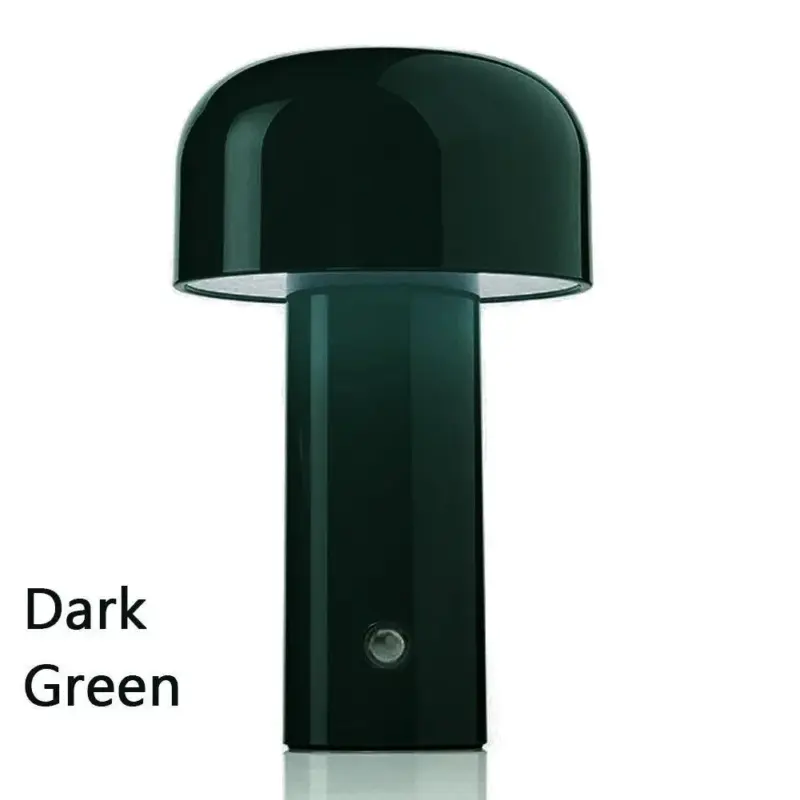 Rechargeable minimal mushroom desk lamp