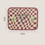 Rectangular geometric pattern placemat