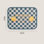 Rectangular geometric pattern placemat
