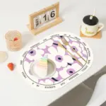 Rectangular geometric pattern placemat