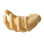 Resin hand design wall hanger