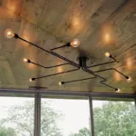 Retro 23 12 to 47 14 wide metal wire branching pendant ceiling lights