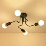 Retro 23 12 to 47 14 wide metal wire branching pendant ceiling lights